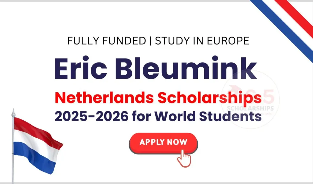 Eric Bleumink Scholarship in Netherland 2025