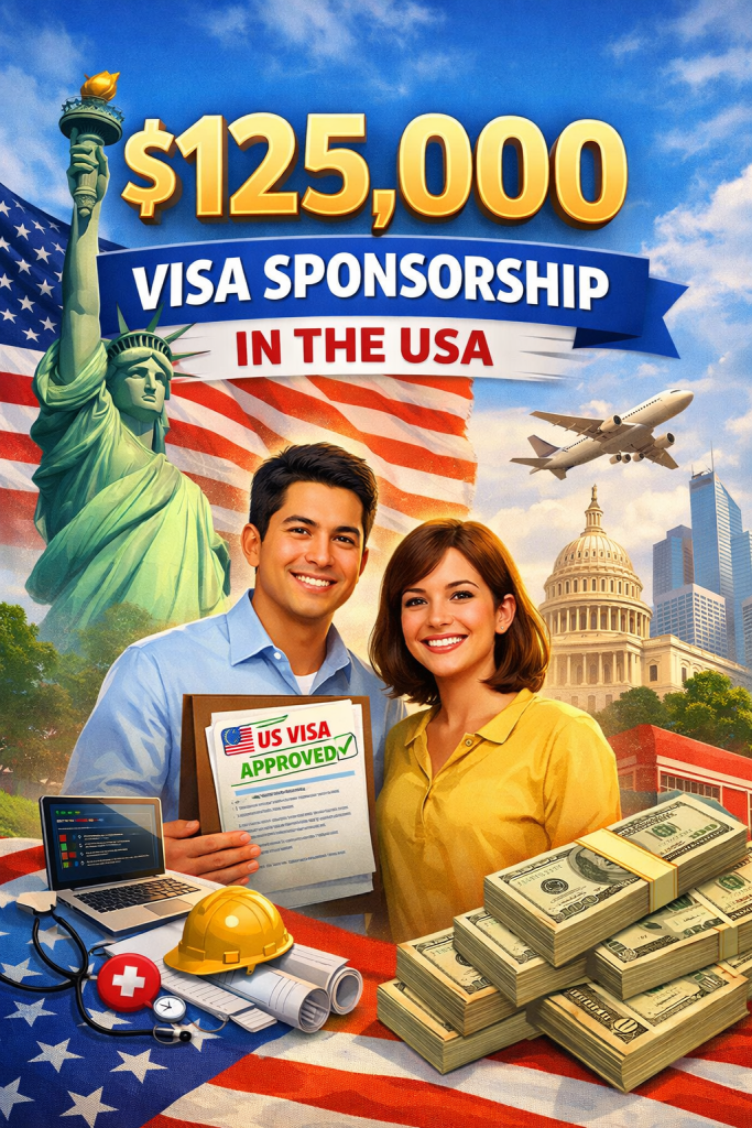 $125,000 Visa Sponsorship Opportunities for Immigrants in the USA